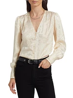 Marielle Jacquard Silk Top