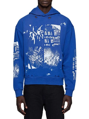 Distressed French Terry Hoodie