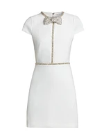Sophie Embellished Bow Minidress