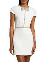 Sophie Embellished Bow Minidress