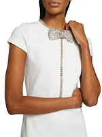 Sophie Embellished Bow Minidress