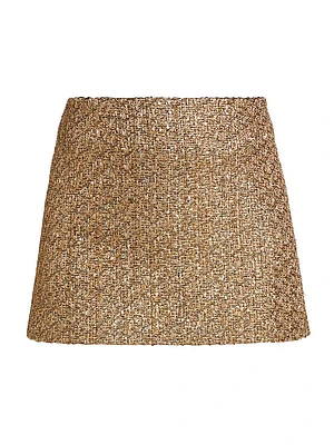 Rubi Tweed Micro Miniskirt