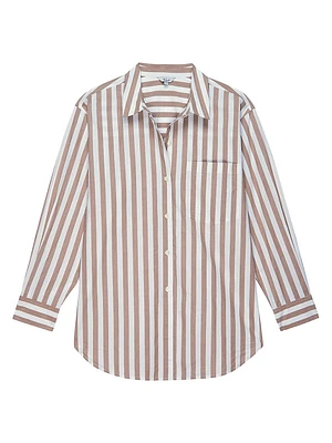 Elsa Striped Button-Front Shirt