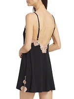 Imagine Lace Jersey Slip Minidress