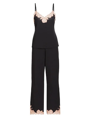 Imagine Lace-Jersey Pajamas