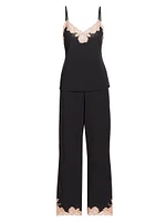 Imagine Lace-Jersey Pajamas