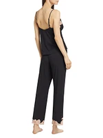 Imagine Lace-Jersey Pajamas