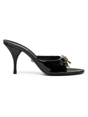 Opera Bow 85MM Patent Leather Mules