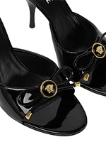 Opera Bow 85MM Patent Leather Mules