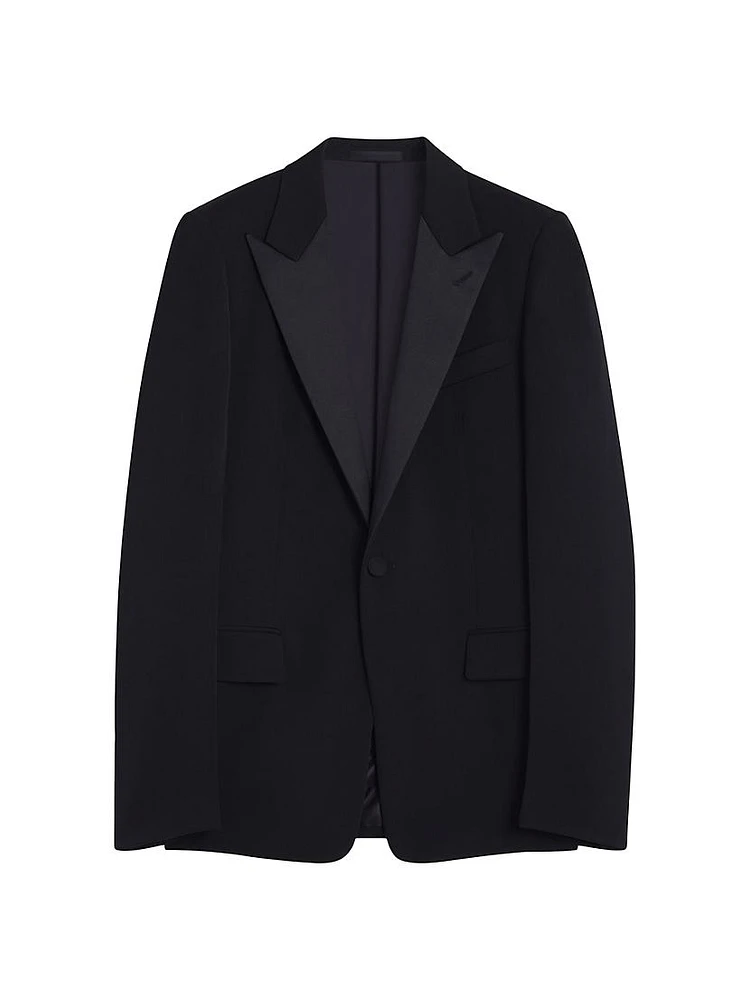 Satin Collar Tuxedo Jacket