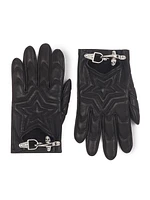 Lanvin x Future Quilted Leather Gloves