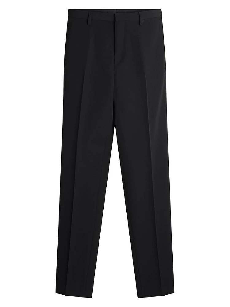 Cigarette Trousers with Satin Side Bands