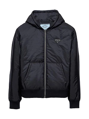 Lightweight Hooded Re-Nylon Blouson Jacket