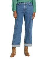 Delano Cuffed Wide-Leg Jeans