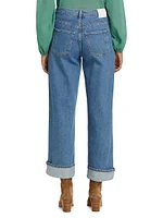 Delano Cuffed Wide-Leg Jeans