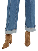 Delano Cuffed Wide-Leg Jeans