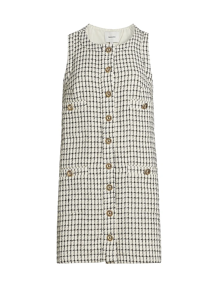 Tropez Plaid Sleeveless Minidress