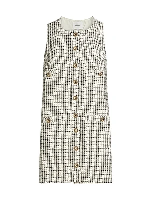 Tropez Plaid Sleeveless Minidress