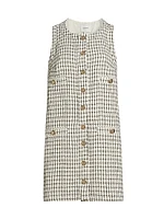 Tropez Plaid Sleeveless Minidress
