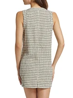 Tropez Plaid Sleeveless Minidress