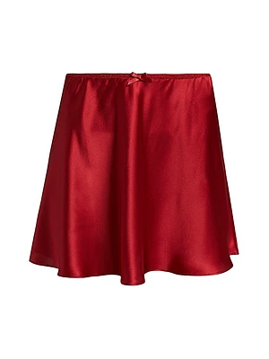 Edda Silk Miniskirt