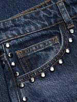 Cary Studded High-Rise Slouchy Jeans