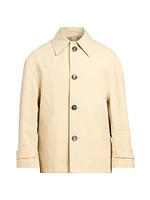 Cotton Button-Front Jacket