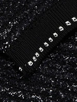 Metallic Eyelash Tweed Minidress