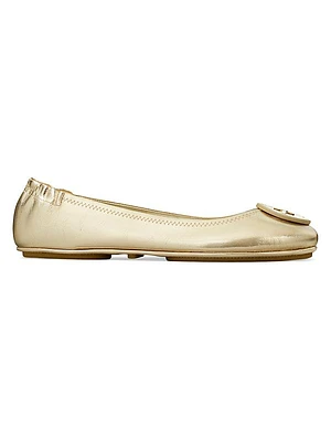 Minnie Travel Leather Ballet Flats