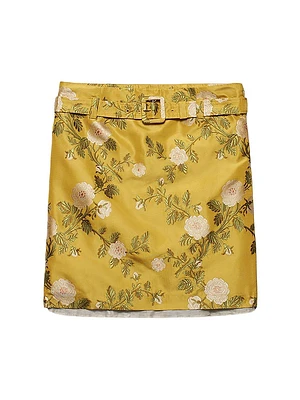 Floral Jacquard Skirt