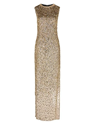 Tabitha Sequined Column Gown