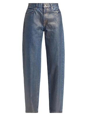 Devon Mid-Rise Coated Jeans