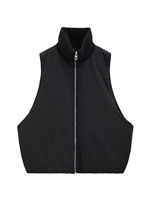 Mockneck Puffer Vest