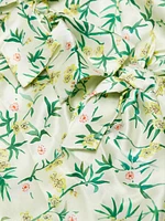 Kelly Floral Silk Satin Maxi Dress