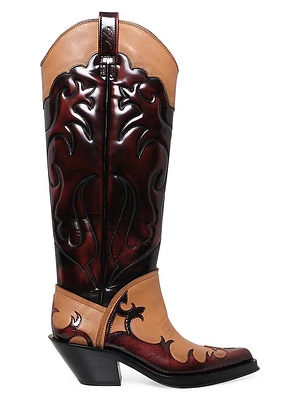 Capitana 50MM Leather Knee-High Boots