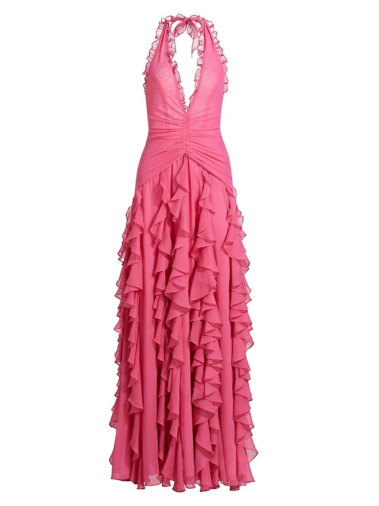 Mesh Sleeveless Gown