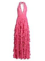 Mesh Sleeveless Gown