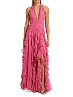 Mesh Sleeveless Gown