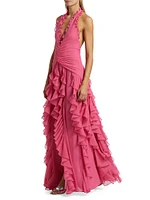 Mesh Sleeveless Gown