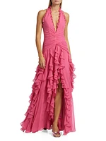 Mesh Sleeveless Gown