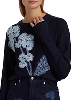 Floral Crop Sweater