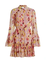 Lyra Floral Gathered Minidress