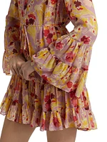 Lyra Floral Gathered Minidress
