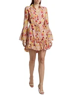 Lyra Floral Gathered Minidress