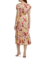 Walker Floral Midi-Dress