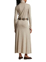 Wool-Blend Turtleneck Maxi Dress
