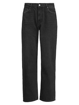 Cutler Denim Mid-Rise Straight-Leg Jeans