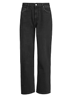 Cutler Denim Mid-Rise Straight-Leg Jeans