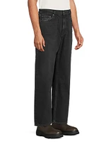Cutler Denim Mid-Rise Straight-Leg Jeans