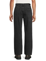 Cutler Denim Mid-Rise Straight-Leg Jeans